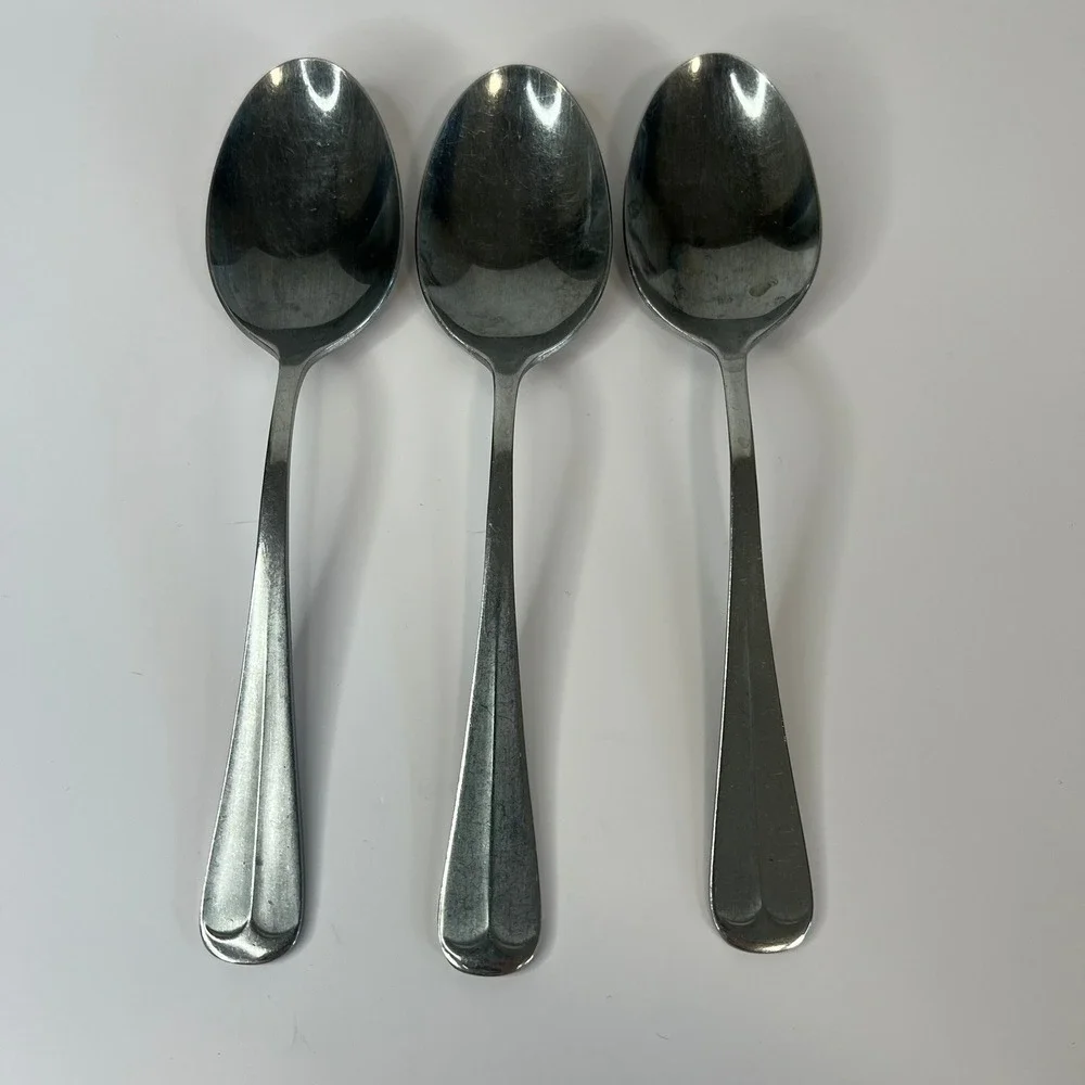 Set of 3 Northland Stainless Korea Dinner Spoons Glossy‎ 7